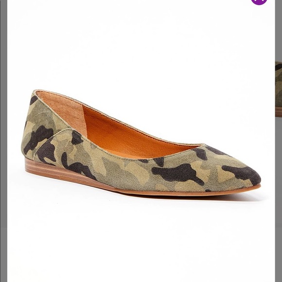 Lucky Brand Shoes - Lucky Brand Women's Camo Suede Ballet Flat Shoes Size 8.5 NWT